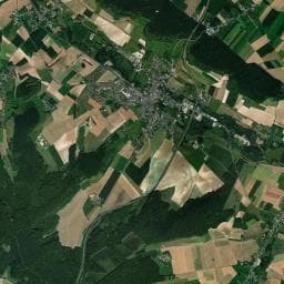 Vue aérienne des environs de Camping Aux Cygnes d'Opale