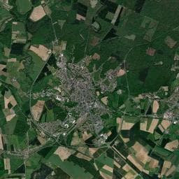 Vue aérienne des environs de Le Domaine de Blangy