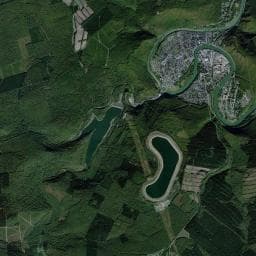 Vue aérienne des environs de Camping Les bateaux - Revin