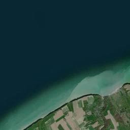 Vue aérienne des environs de La maison du campeur