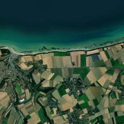 Vue aérienne des environs de Aire de camping-cars Saint-Valery-en-Caux
