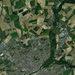 Vue aérienne des environs de Camping de Saint-Quentin