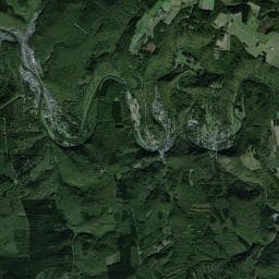Vue aérienne des environs de Camping des Bouleaux