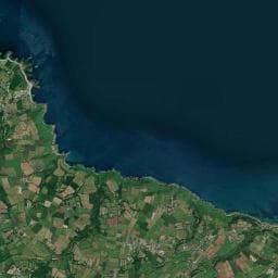 Vue aérienne des environs de Camping municipal du Hable