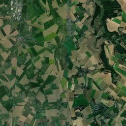 Vue aérienne des environs de Roulotte - La Jumenterie des Néfliers