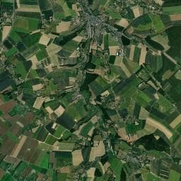 Vue aérienne des environs de Aire de camping-car des Écuries des Grandes Plaines