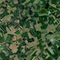 Vue aérienne des environs de Roulotte Gabi