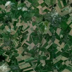 Vue aérienne des environs de Aire de camping-car à Yébleron
