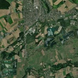 Vue aérienne des environs de Camping de la Frette