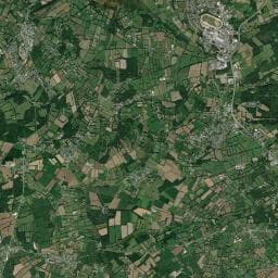 Vue aérienne des environs de Camping Le village vert