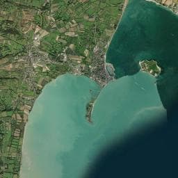 Vue aérienne des environs de Les Chalets du Cotentin