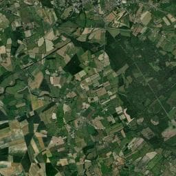 Vue aérienne des environs de La Minière aire de camping-car de Forges-les-Eaux