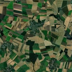 Vue aérienne des environs de Camping à la ferme de la famille Fontana