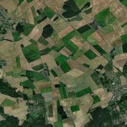 Vue aérienne des environs de Camping La Chênaie
