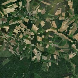 Vue aérienne des environs de Camping Car à la Ferme "GAEC de Villers"