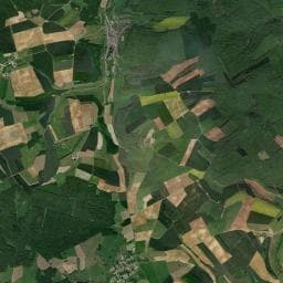 Vue aérienne des environs de Aire Camping-car Raucourt-et-Flaba