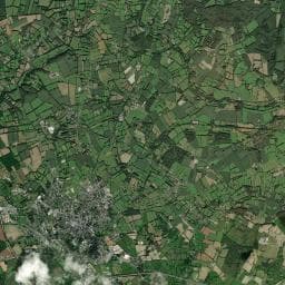Vue aérienne des environs de Camping municipal "Le Bocage"