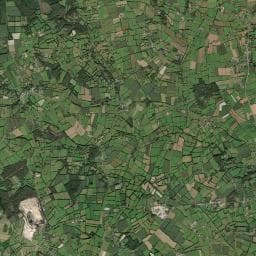 Vue aérienne des environs de Ferme de la caubrière