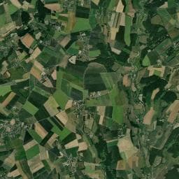 Vue aérienne des environs de La Roulotte du Moulin de Rebets