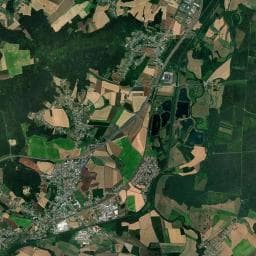 Vue aérienne des environs de Camping La Montagne