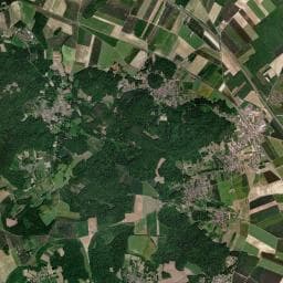 Vue aérienne des environs de Aire d'accueil de Montaigu