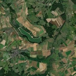 Vue aérienne des environs de Aire de camping-car Le Chesne