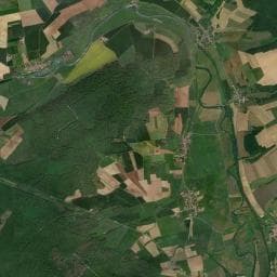 Vue aérienne des environs de Camping des Bouleaux