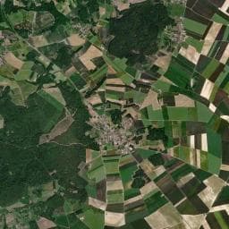 Vue aérienne des environs de Le Moulin