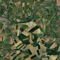 Vue aérienne des environs de Camping Le Vallage
