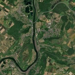 Vue aérienne des environs de Camping municipal des tilleuls