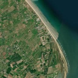 Vue aérienne des environs de Utah Beach