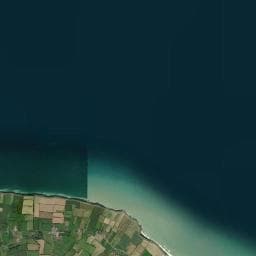Vue aérienne des environs de Aire de camping-car à Englesqueville-la-Percée