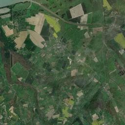 Vue aérienne des environs de Camping Les Bruyères