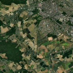 Vue aérienne des environs de Aire de camping-car à Beauvais