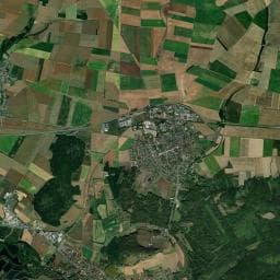 Vue aérienne des environs de Camping de la Trye