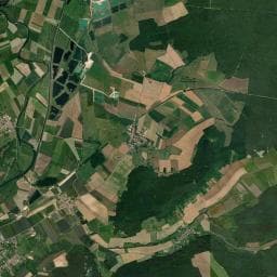 Vue aérienne des environs de Camping Kity Caravann inn