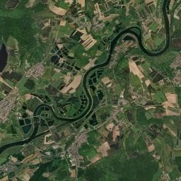 Vue aérienne des environs de Camping de Malling