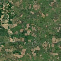 Vue aérienne des environs de Camping des Pommiers