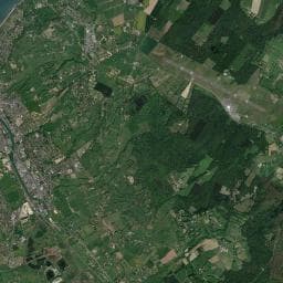 Vue aérienne des environs de La Vallée de Deauville