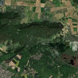 Vue aérienne des environs de Camping les Sources