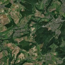 Vue aérienne des environs de Abri du Golf-Club de Saarbrücken