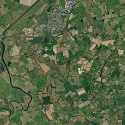 Vue aérienne des environs de Aire de camping-car à Osmanville
