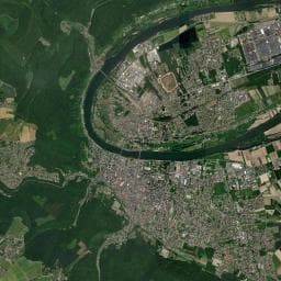Vue aérienne des environs de Aire de service de Saint-Pierre-les-Elbeuf