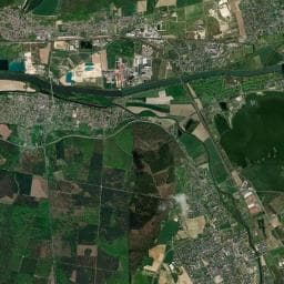 Vue aérienne des environs de Camp' Eure