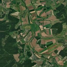 Vue aérienne des environs de Camping Les Naïades