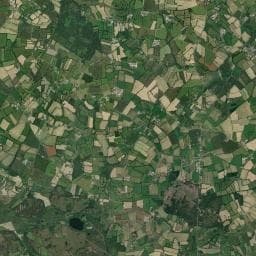 Vue aérienne des environs de Domaine Roqueforette