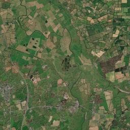 Vue aérienne des environs de Aire de stationnement et de services de St Fromond