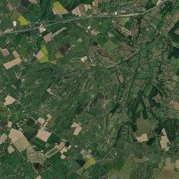 Vue aérienne des environs de Ecolodges - Fontaine aux Herbes