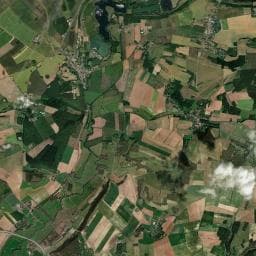 Vue aérienne des environs de Camping de l'Aulnaie