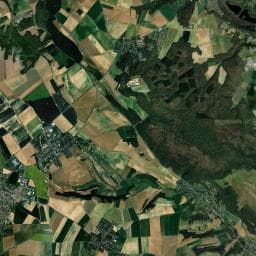 Vue aérienne des environs de Camping les Aubépines